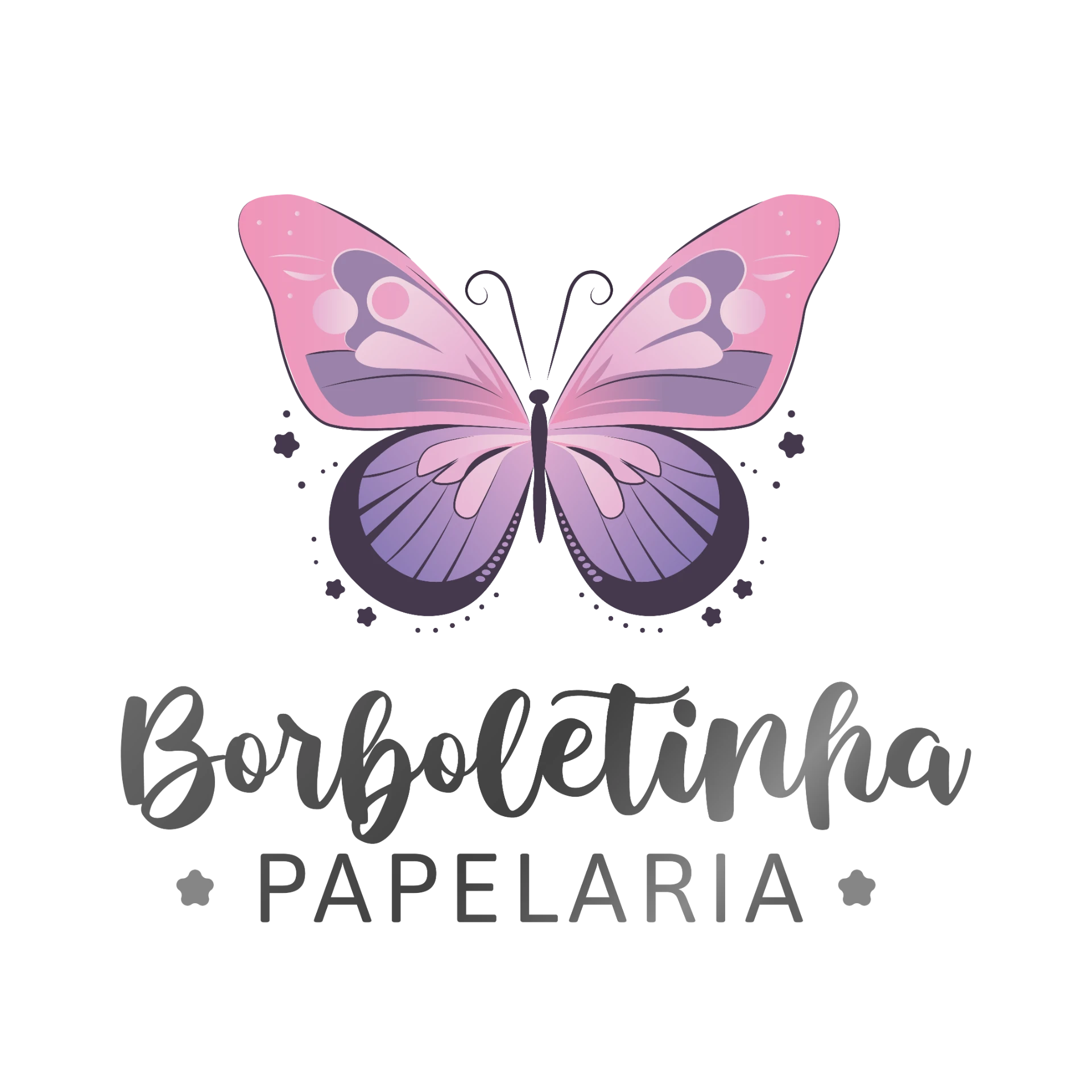Logo da Borboletinha Papelaria